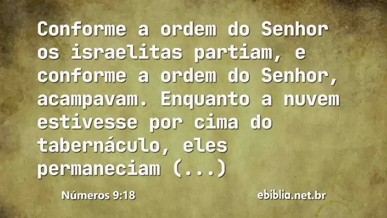 Números 9:18