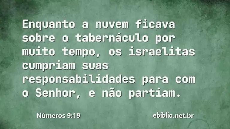 Números 9:19