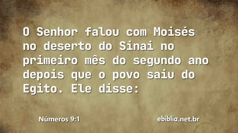 Números 9:1