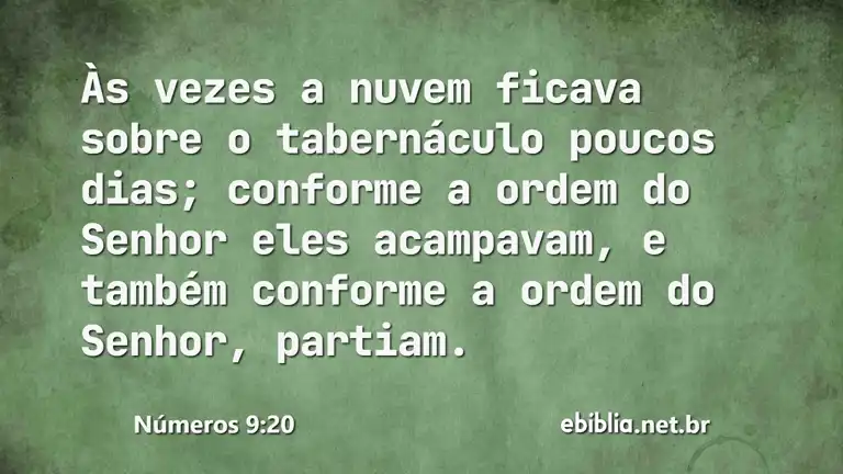 Números 9:20