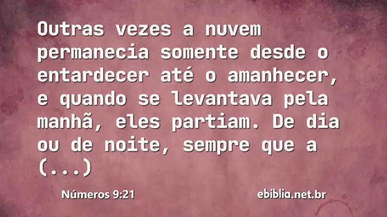 Números 9:21