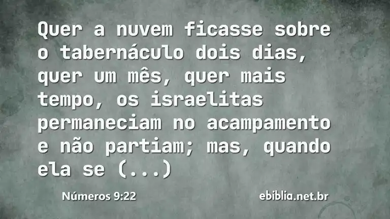 Números 9:22