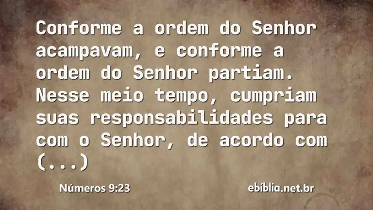 Números 9:23