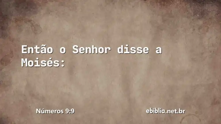 Números 9:9