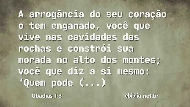 Obadias 1:3