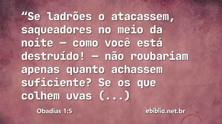 Obadias 1:5