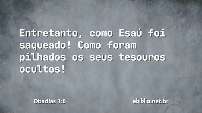 Obadias 1:6