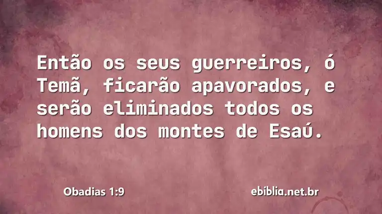 Obadias 1:9