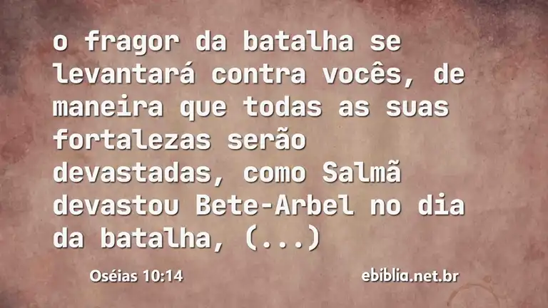 Oséias 10:14