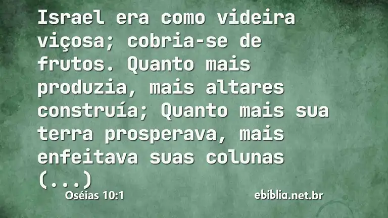 Oséias 10:1