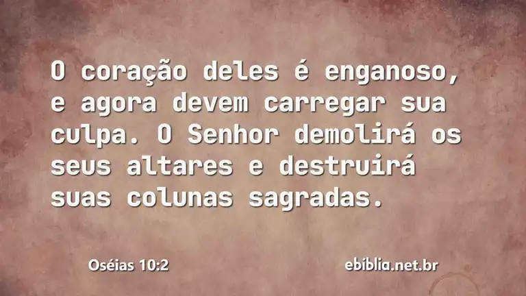 Oséias 10:2