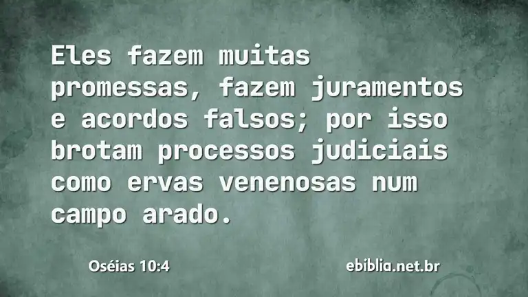 Oséias 10:4