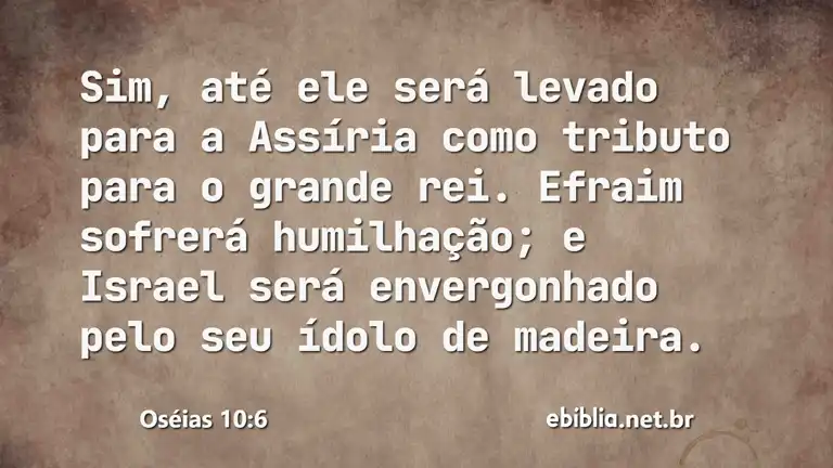 Oséias 10:6