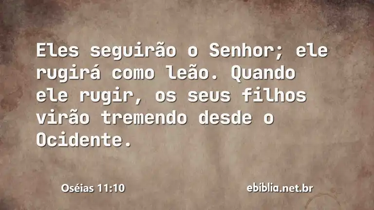 Oséias 11:10