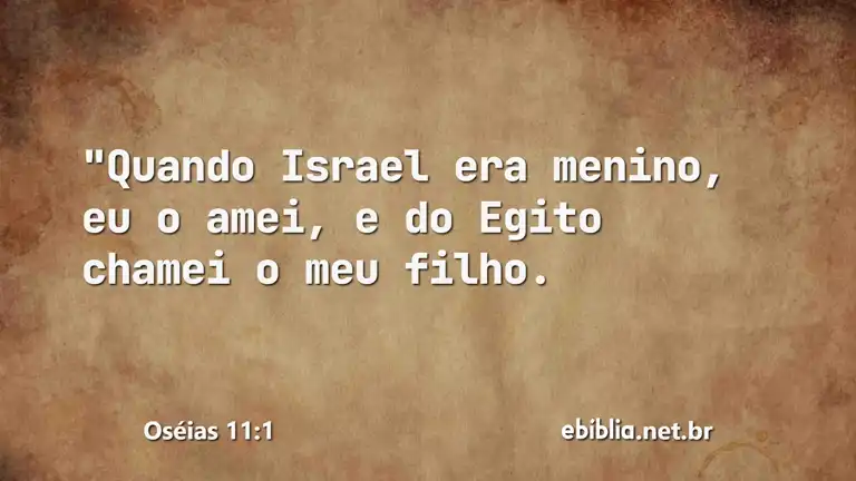 Oséias 11:1