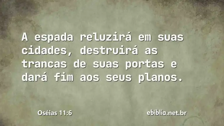 Oséias 11:6