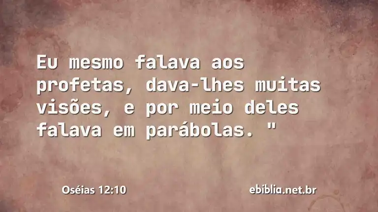 Oséias 12:10