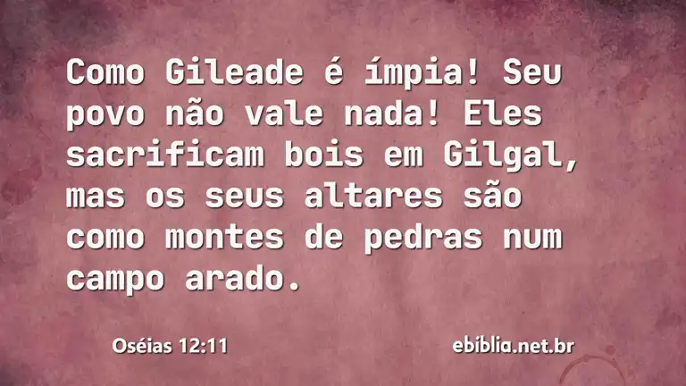 Oséias 12:11