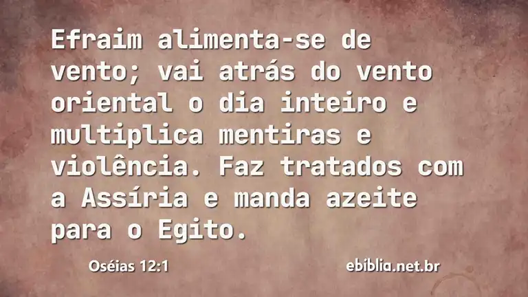 Oséias 12:1