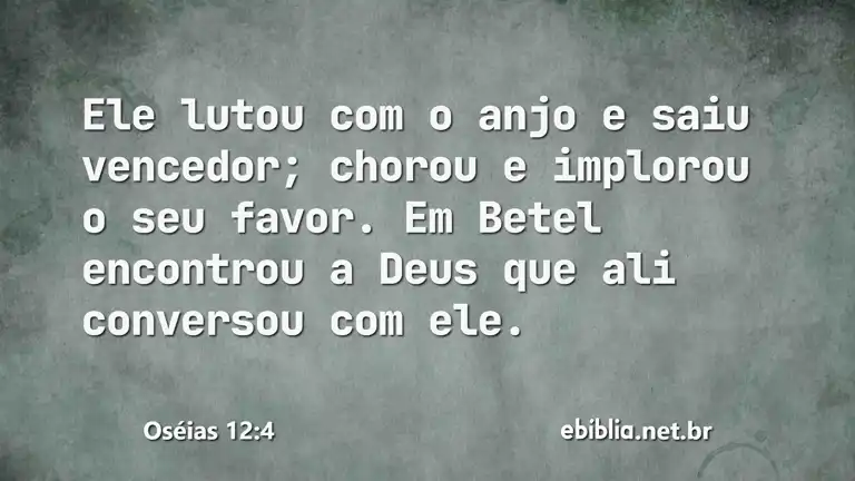 Oséias 12:4