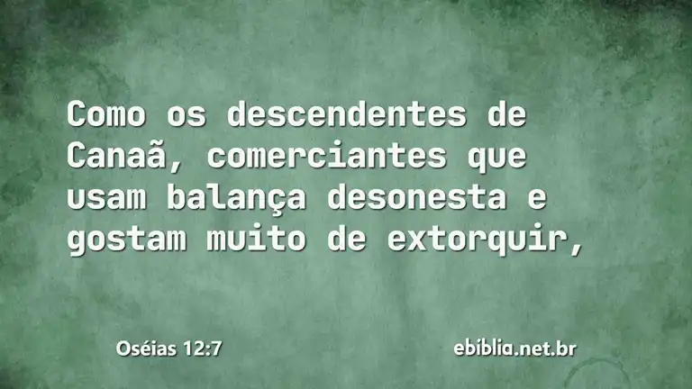 Oséias 12:7