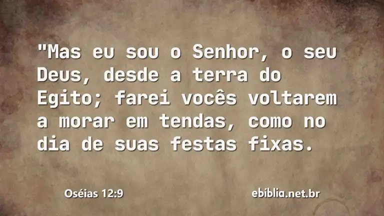 Oséias 12:9