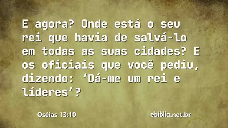 Oséias 13:10