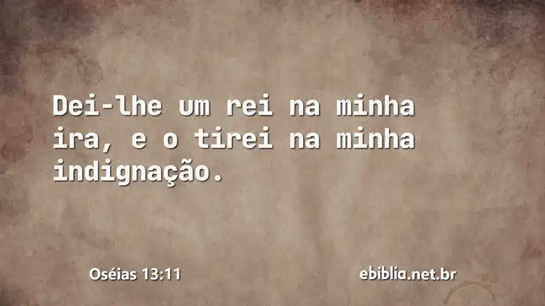 Oséias 13:11