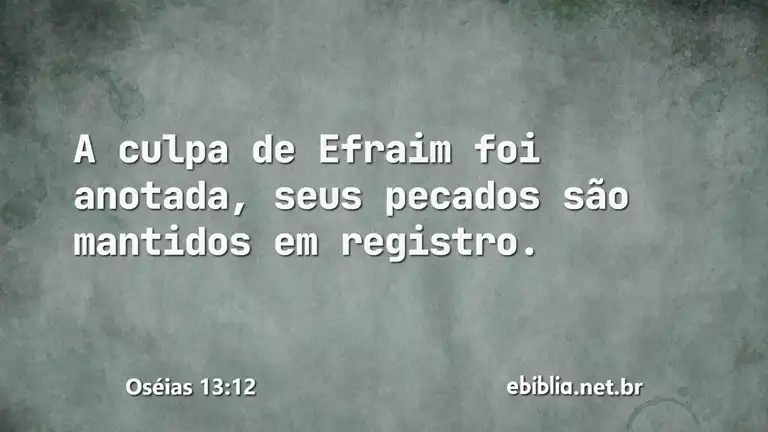 Oséias 13:12