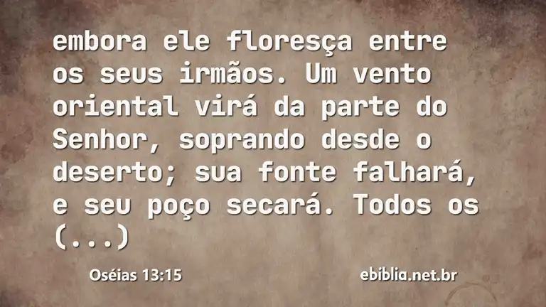 Oséias 13:15