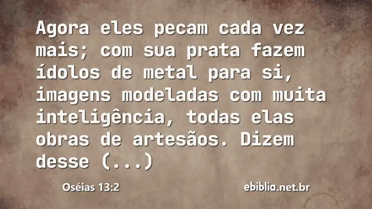 Oséias 13:2