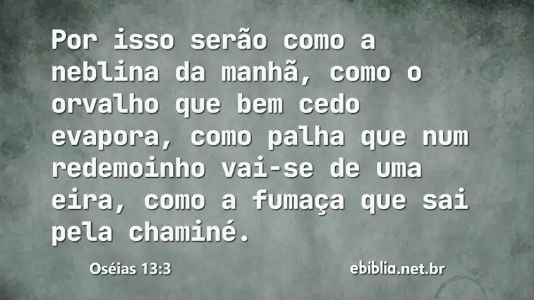 Oséias 13:3