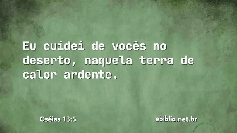 Oséias 13:5