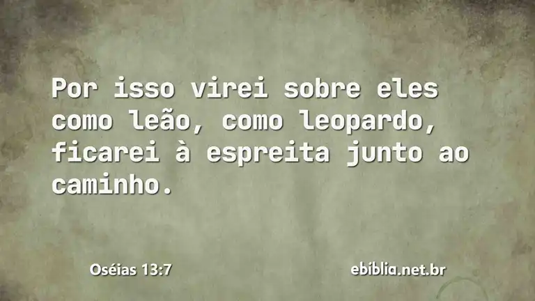 Oséias 13:7