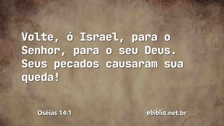 Oséias 14:1