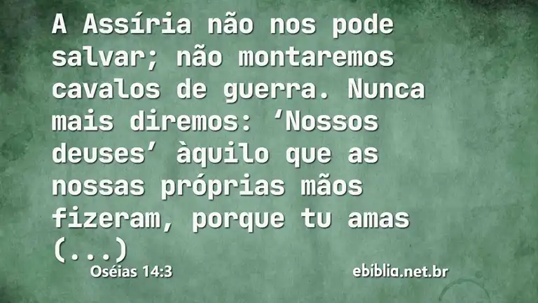 Oséias 14:3