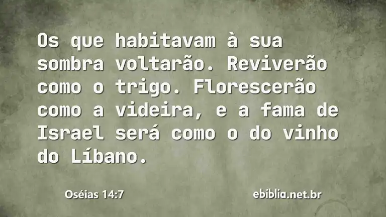 Oséias 14:7