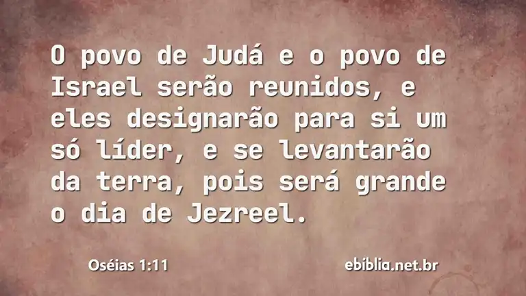 Oséias 1:11