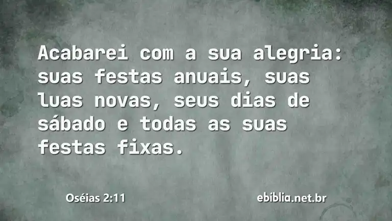 Oséias 2:11