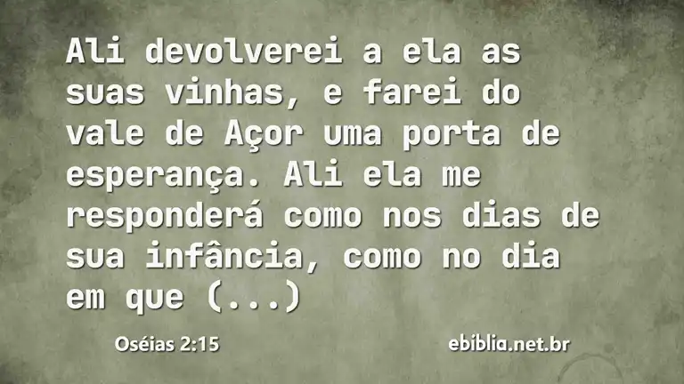 Oséias 2:15