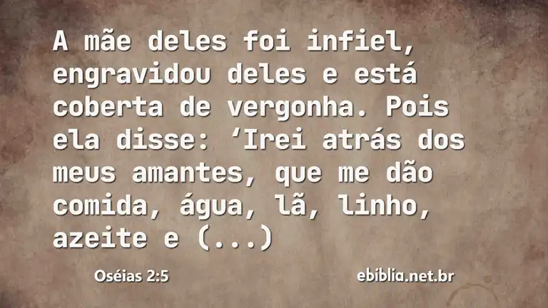 Oséias 2:5