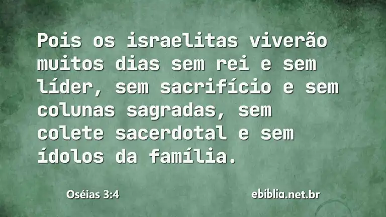 Oséias 3:4