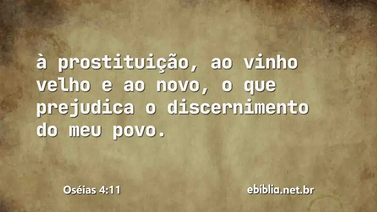 Oséias 4:11