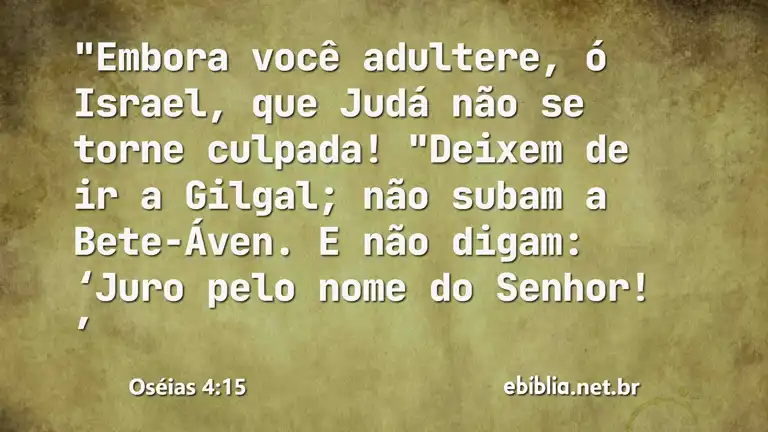 Oséias 4:15