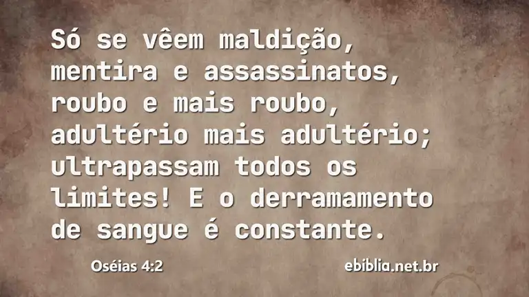 Oséias 4:2