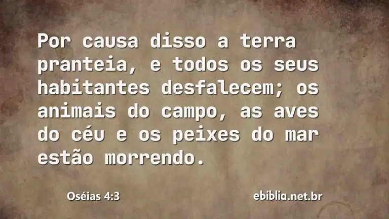 Oséias 4:3