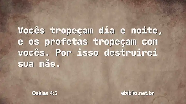 Oséias 4:5