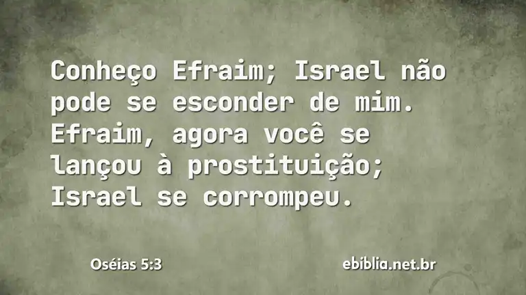 Oséias 5:3