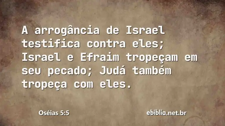 Oséias 5:5