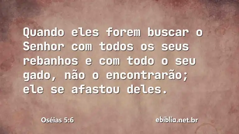 Oséias 5:6